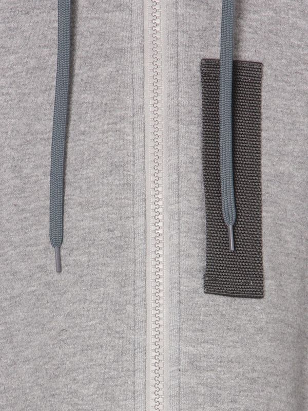 【26AW】 ミリタリー ジップ フーディー / MILITARY ZIP HOODIE / グレー