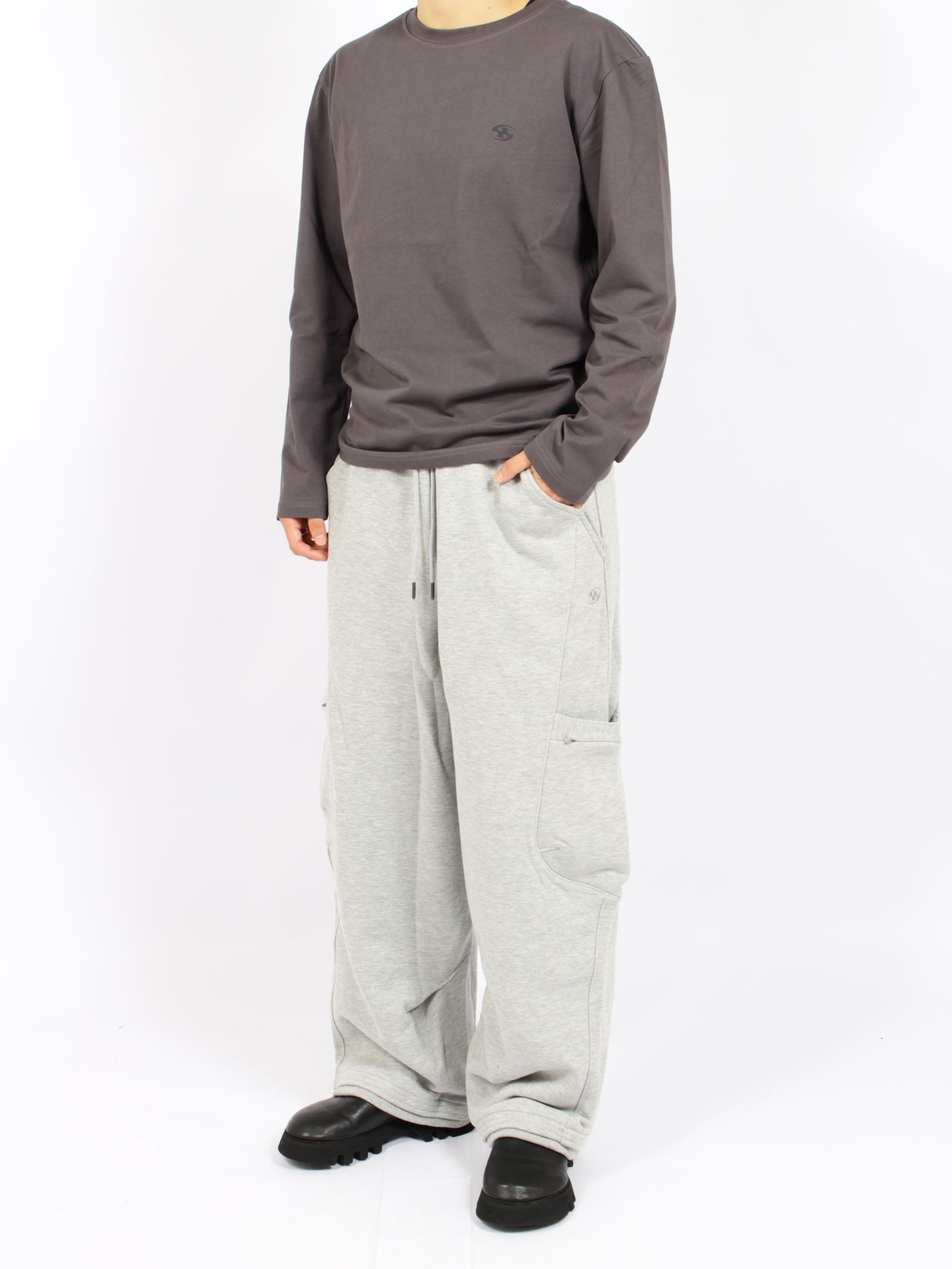 【26AW】スウェット パンツ カーゴ ミリタリーパンツ / SWEATPANTS / MELANGE GREY(グレー)