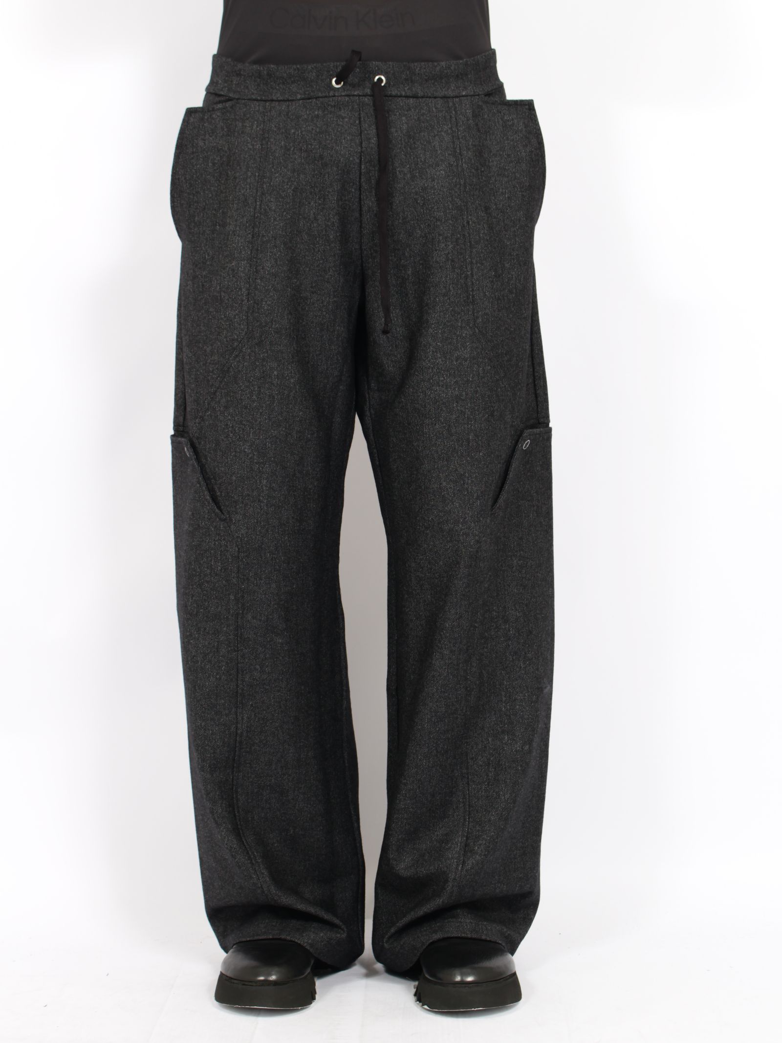 【26AW】6 ポケット パネル スウェットパンツ ウール / 6 POCKET PANEL SWP WOOL / ブラック