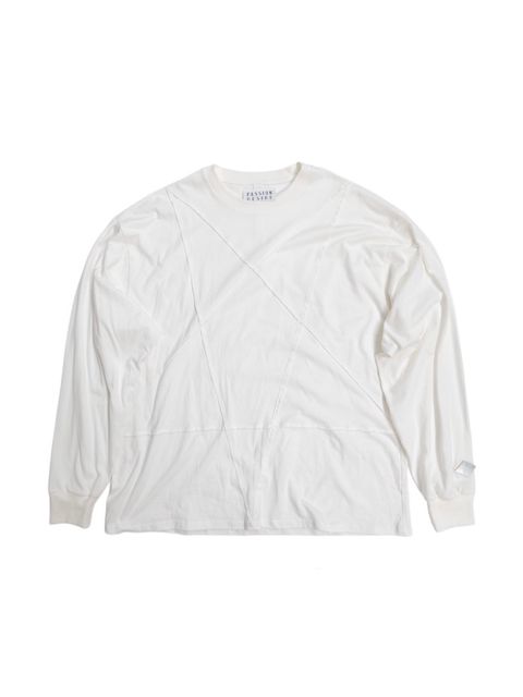 【26AW】コットン ペンタグラム スイッチ ロングスリーブ Tシャツ / COTTON PENTAGRAM SWITCHED L/S T-SHIRT / ホワイト