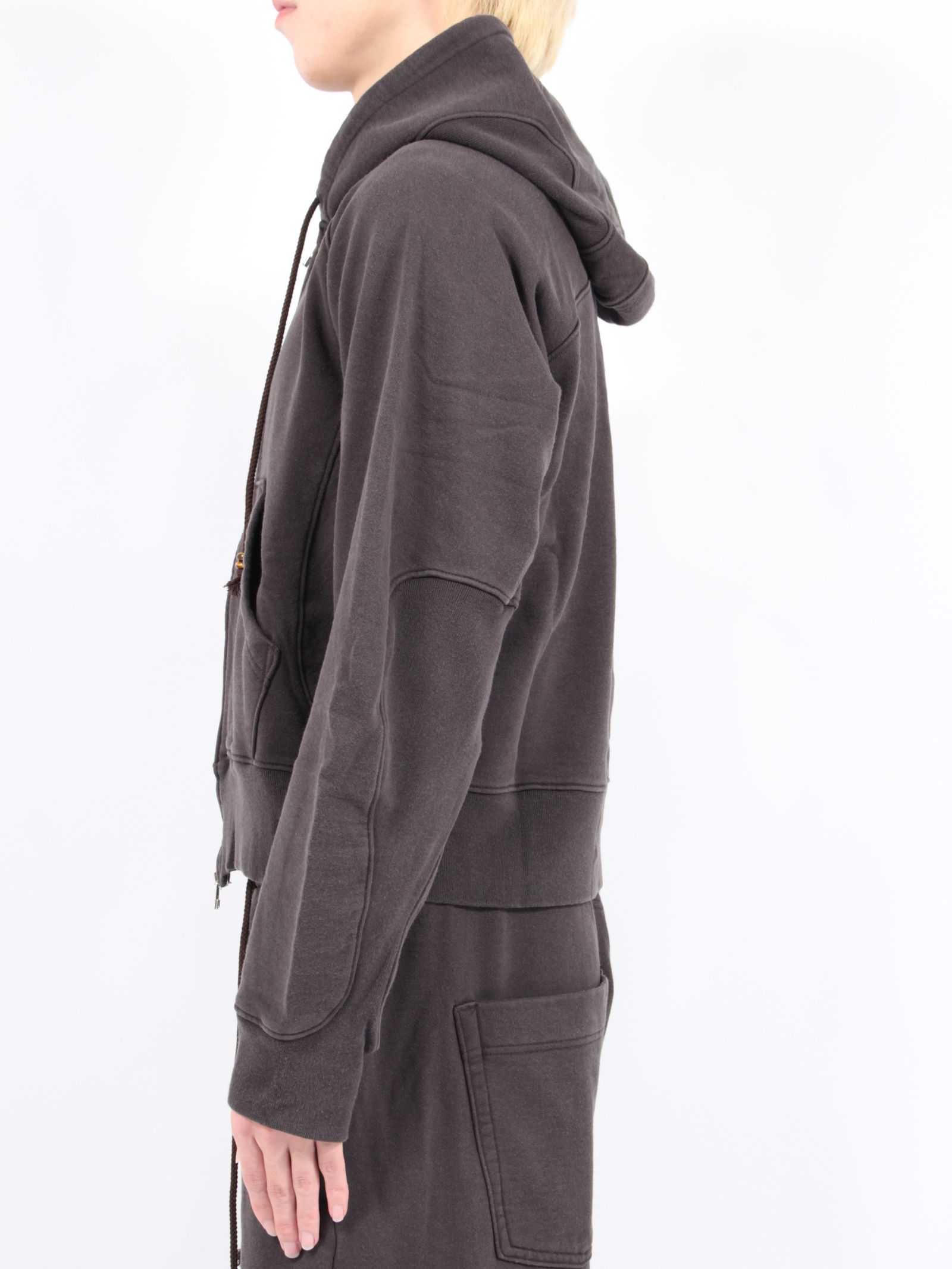 NVRFRGT - 【24AW】パネルデザイン ジップアップ パーカー