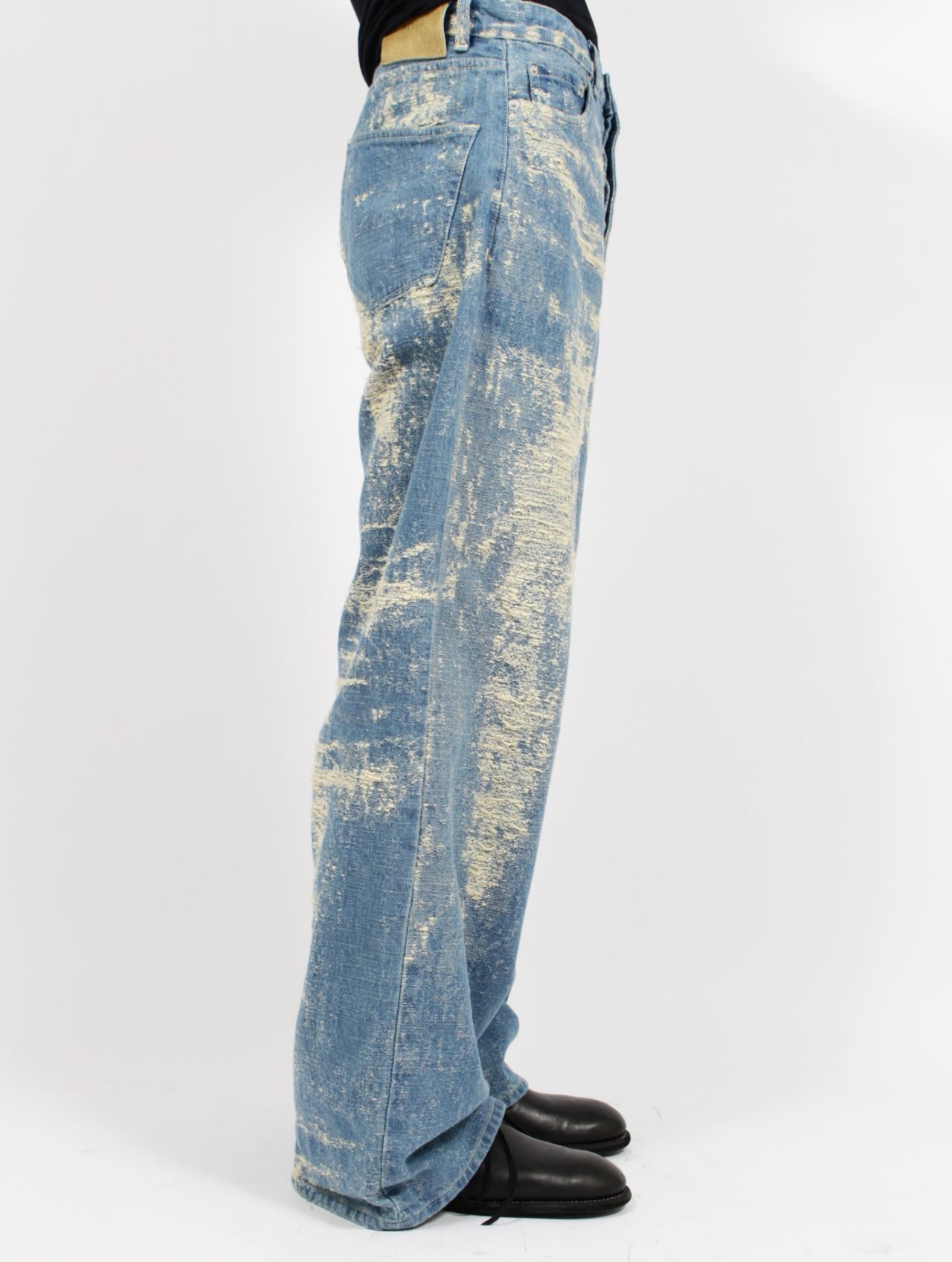 【26SS】ワイド デニム パンツ / WIDE DENIM / インディゴブリーチ
