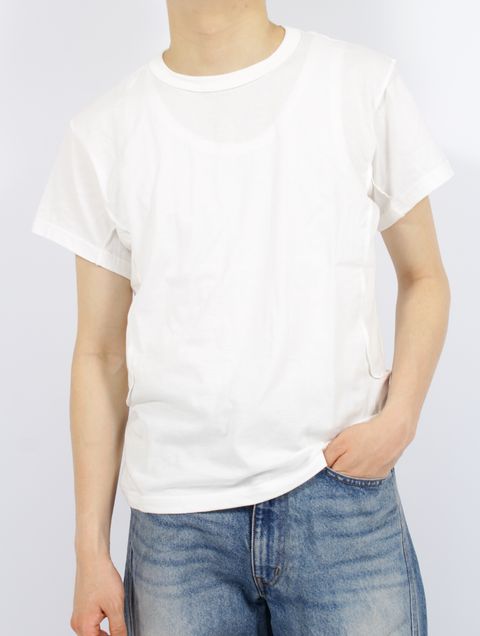 【25SS】ハーフスリーブ 半袖 Tシャツ / HALF SLEEVE T-SHIRT / WHITE(ホワイト)