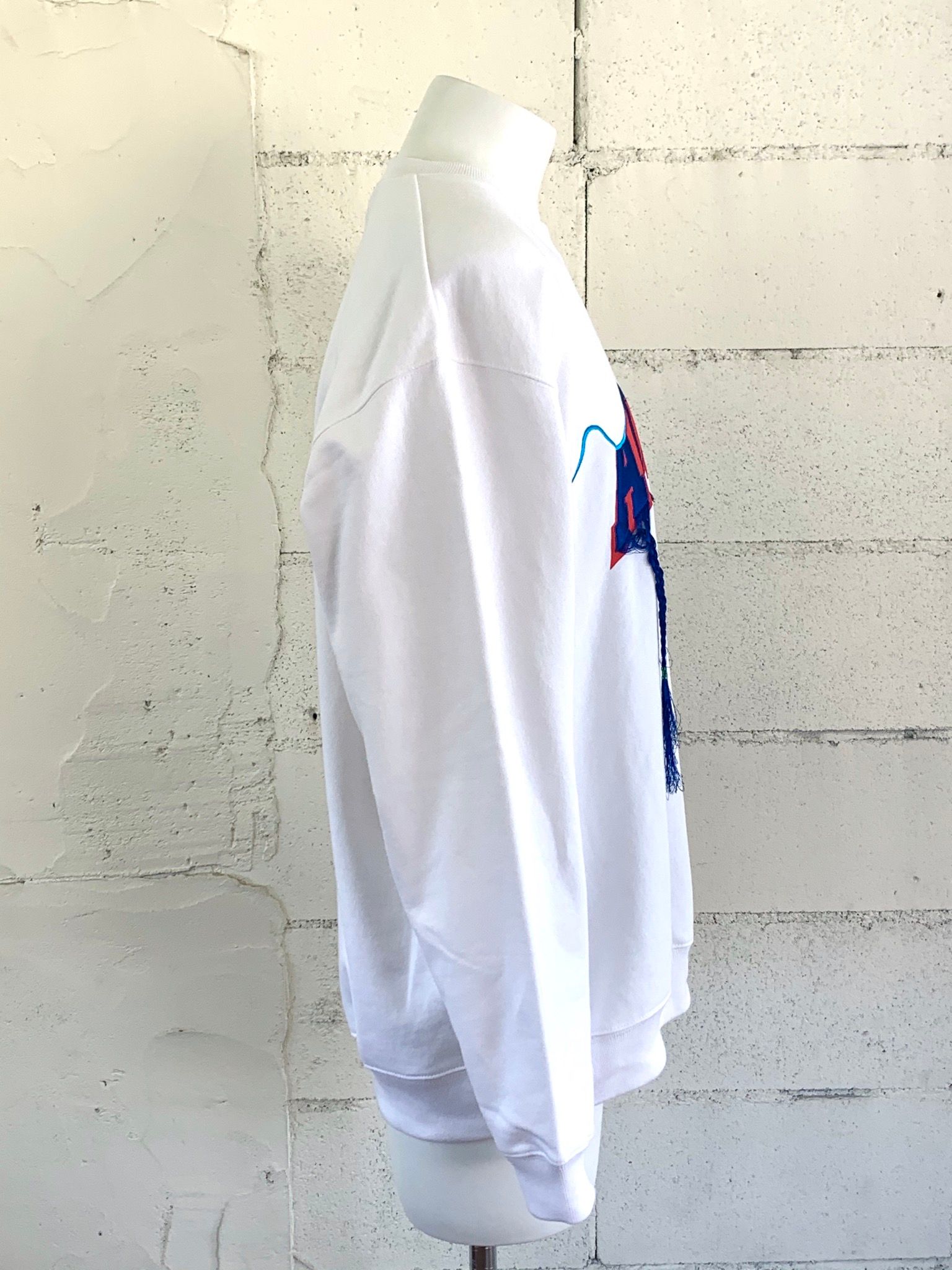 アダンス フリンジ スウェット / BRAID EMBROIDERY SWEAT PULLOVER / ホワイト