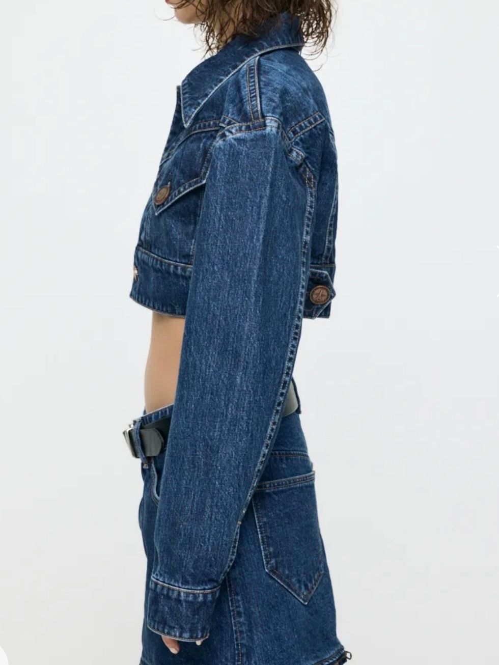 【26SS】クロップド デニム ジャケット / VQ DENIM JACKET / ブルー