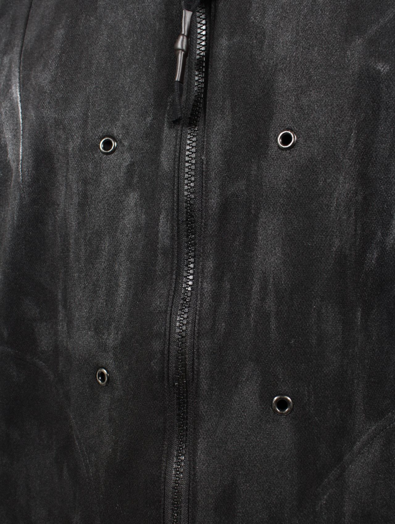 【25SS】テック ジャージー ロング パーカ TECH JERSEY LONG PARKA_4HOLE / ブラック