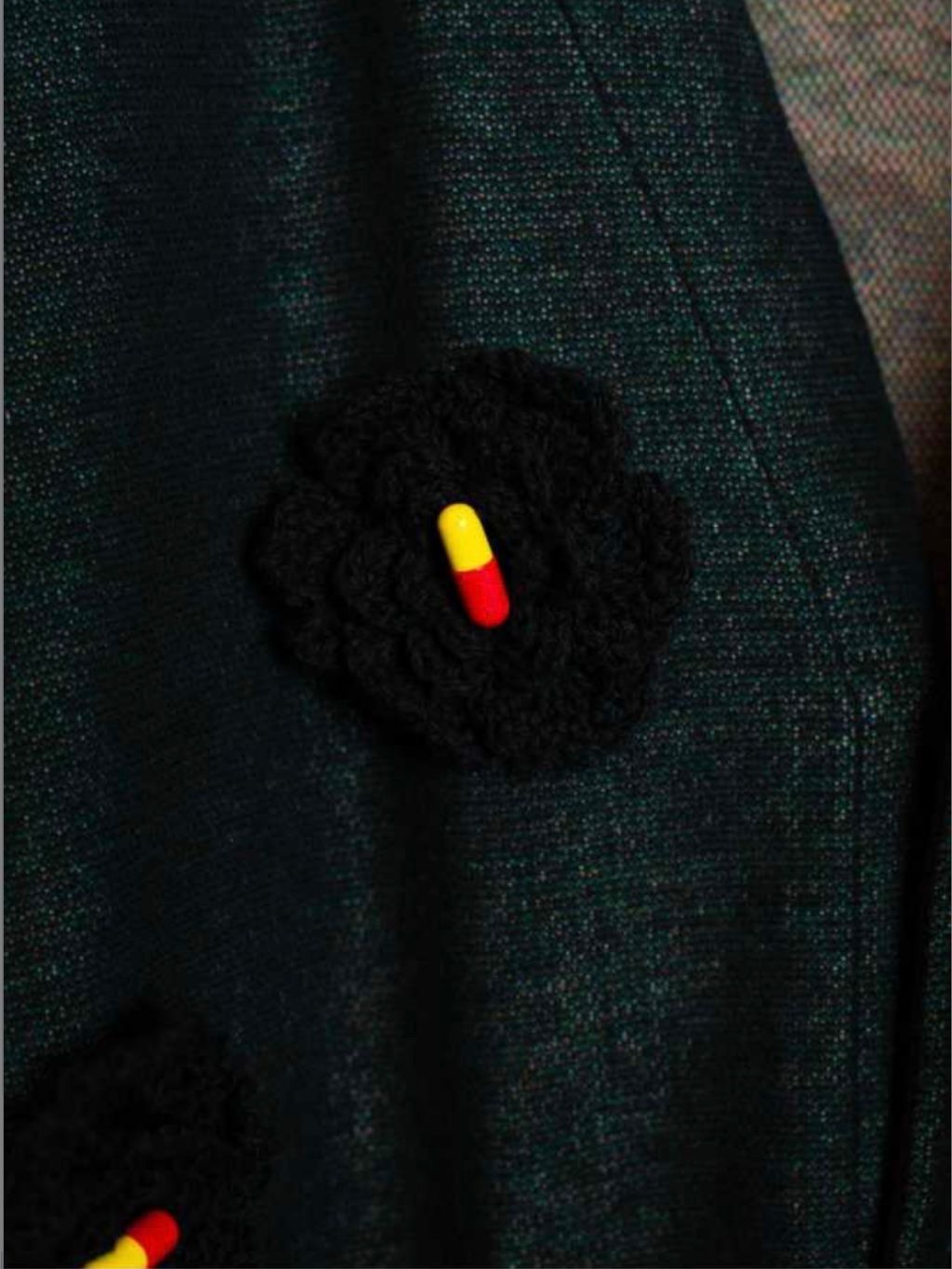 【26SS】"メモリーズ" 大友克洋 ジャガード カーディガン / MEMORIES M.V Jacquard Cardigan / ブラック