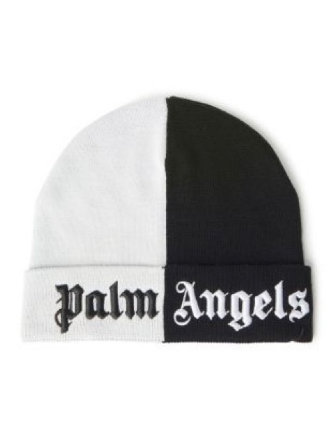 Palm Angels ブラック ロゴ ニット帽-