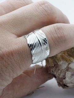 フェザーリング_2 / FEATHER RING_2(OX) / シルバー