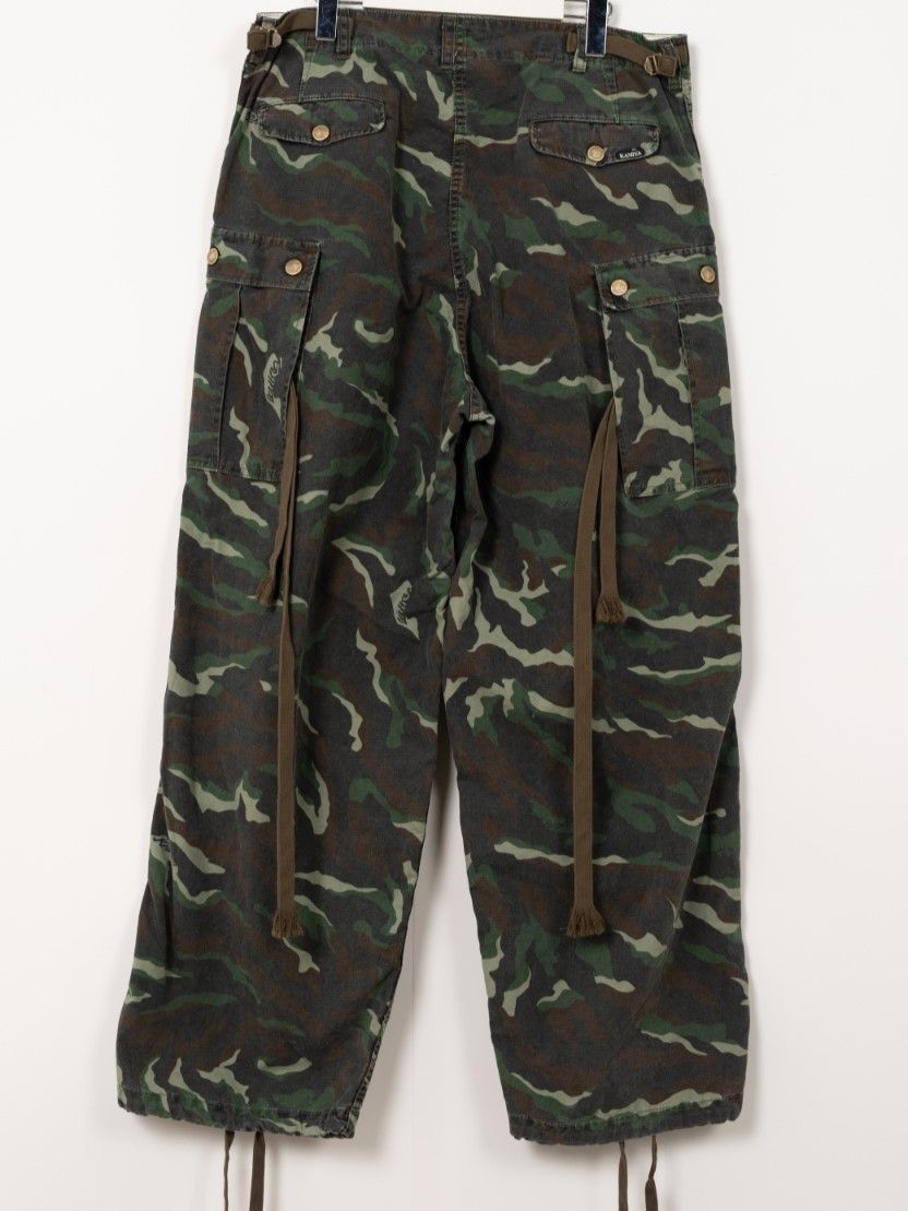 【25SS】カモフラージュ ウォッシュ カーゴパンツ / CAMOUFLAGE WASH CARGO PANTS / カーキ