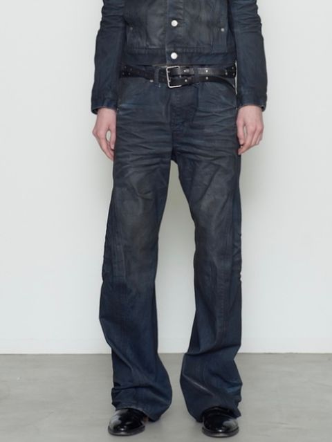 【26AW】3D ツイステッド ジーンズ デニム パンツ コーティング加工 デニム / 3D TWISTED JEANS / LUSTER COATED INDIGO(インディゴ)