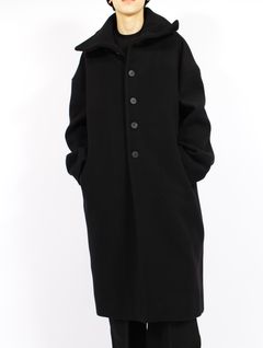 【25AW】ドラキュラカラー コート / DRACUCOLLAR COAT / ブラック