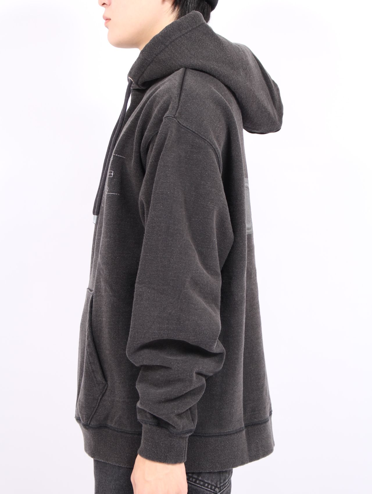 【25AW】グラフィック フーディー パーカー / GRAPHIC HOODIE / ブラック