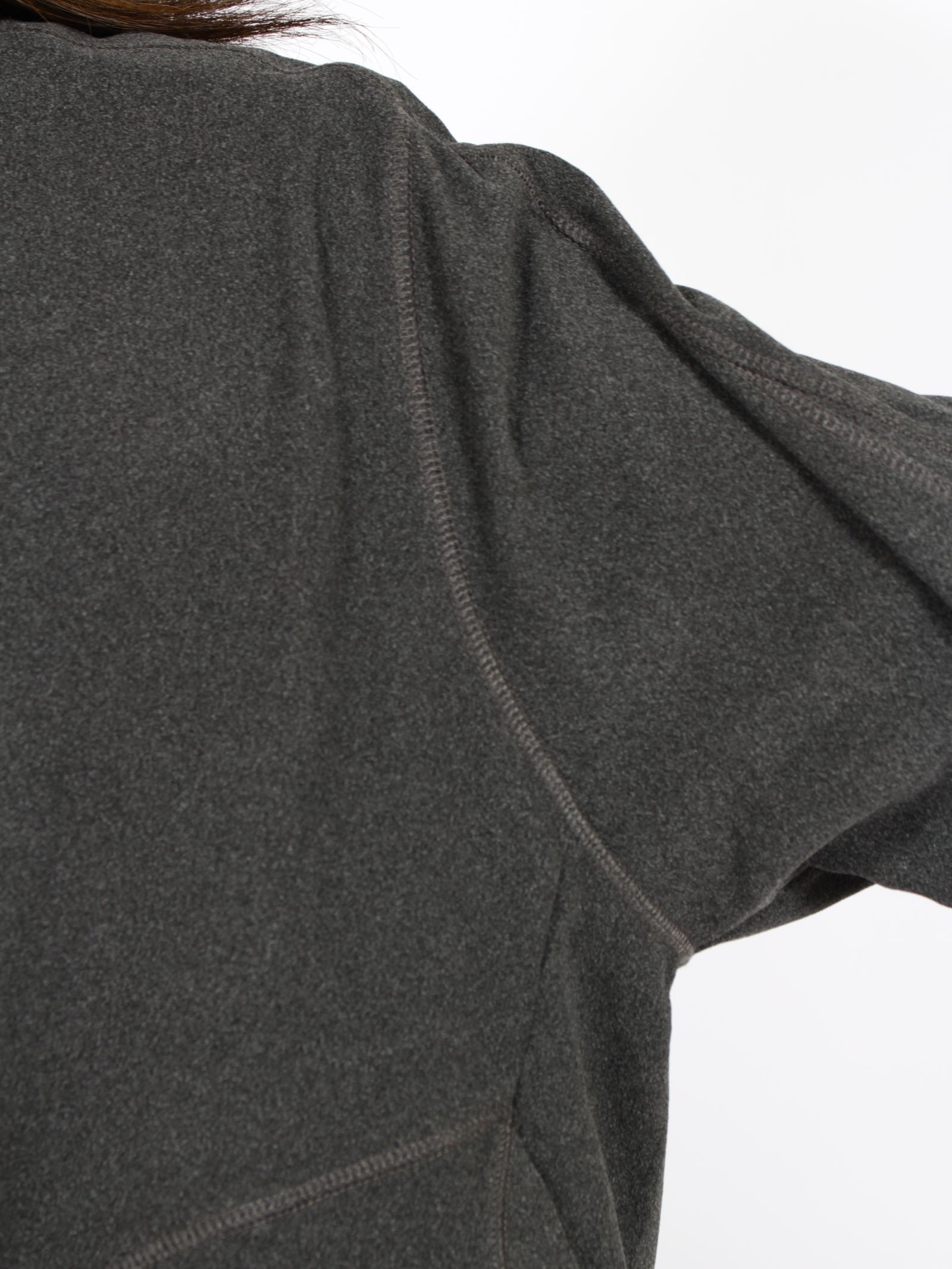 【26AW】レイヤード フーディー パーカー / LAYERED HOODIE / チャコール