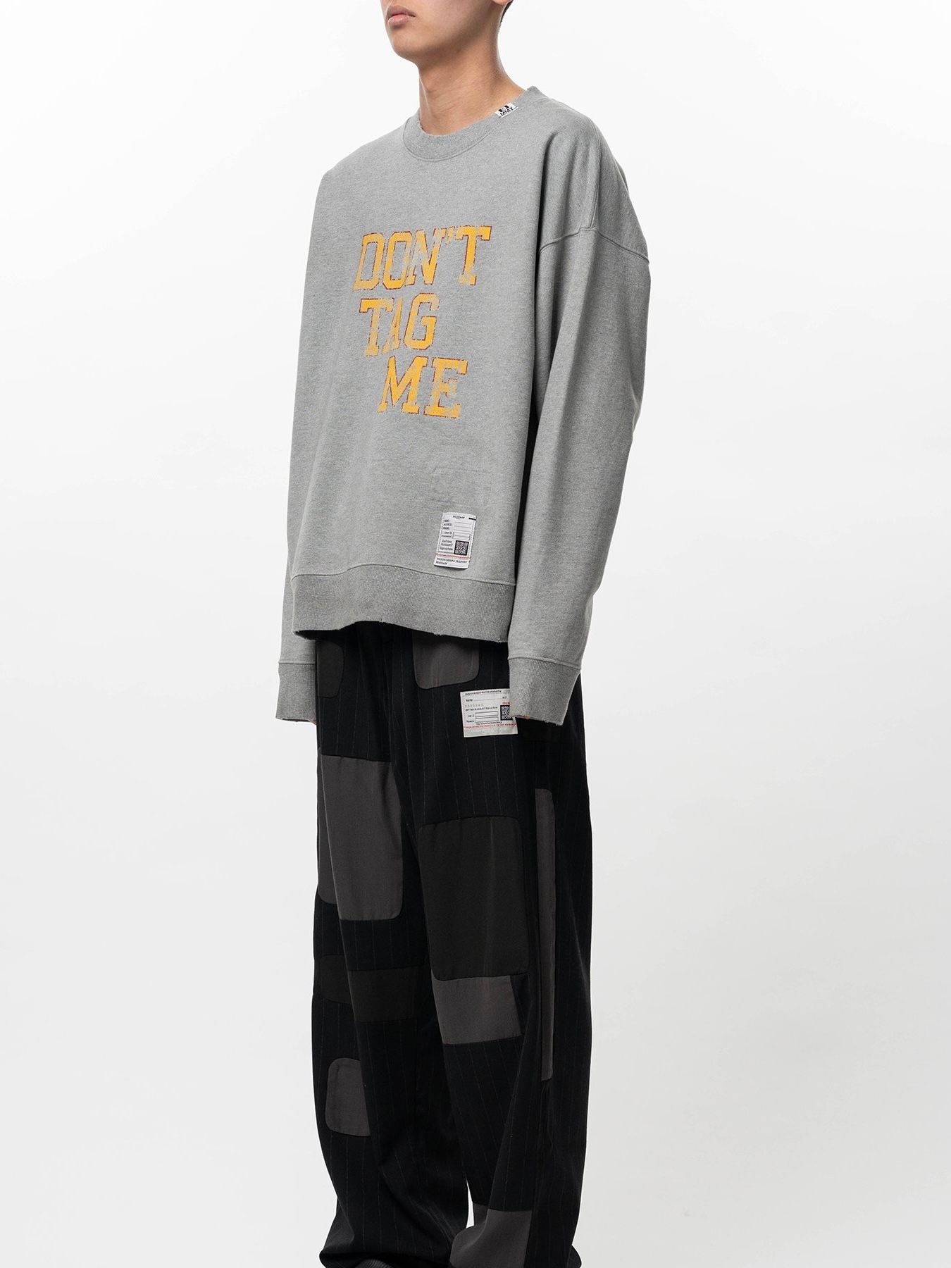 【26SS】ドント タグ ミー プリント スウェットシャツ 長袖カットソー / DON'T TAG ME PRINTED PULLOVER / グレー