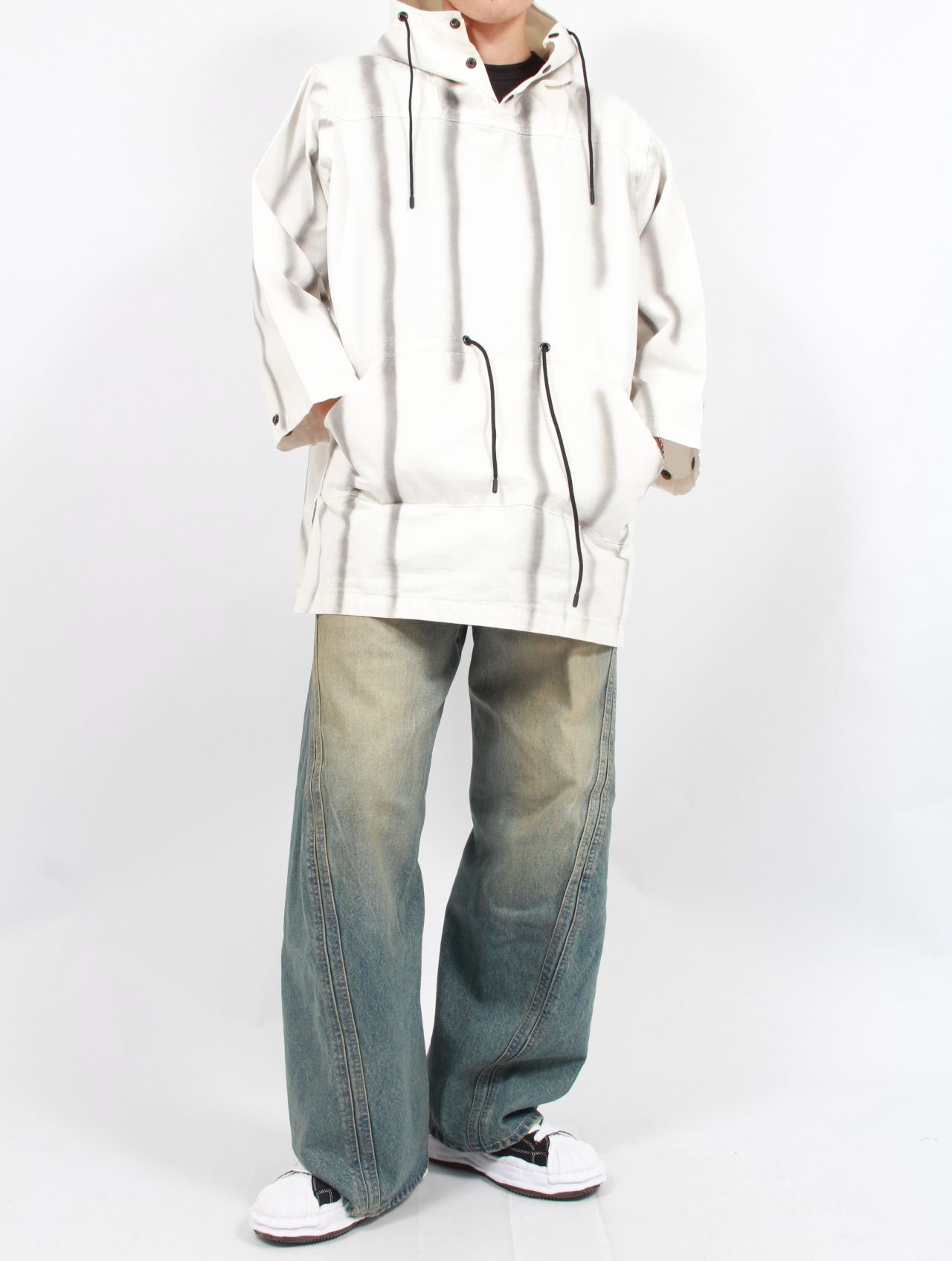 【25SS】プリント モッズ コート / PRINT MODS COAT / ホワイト
