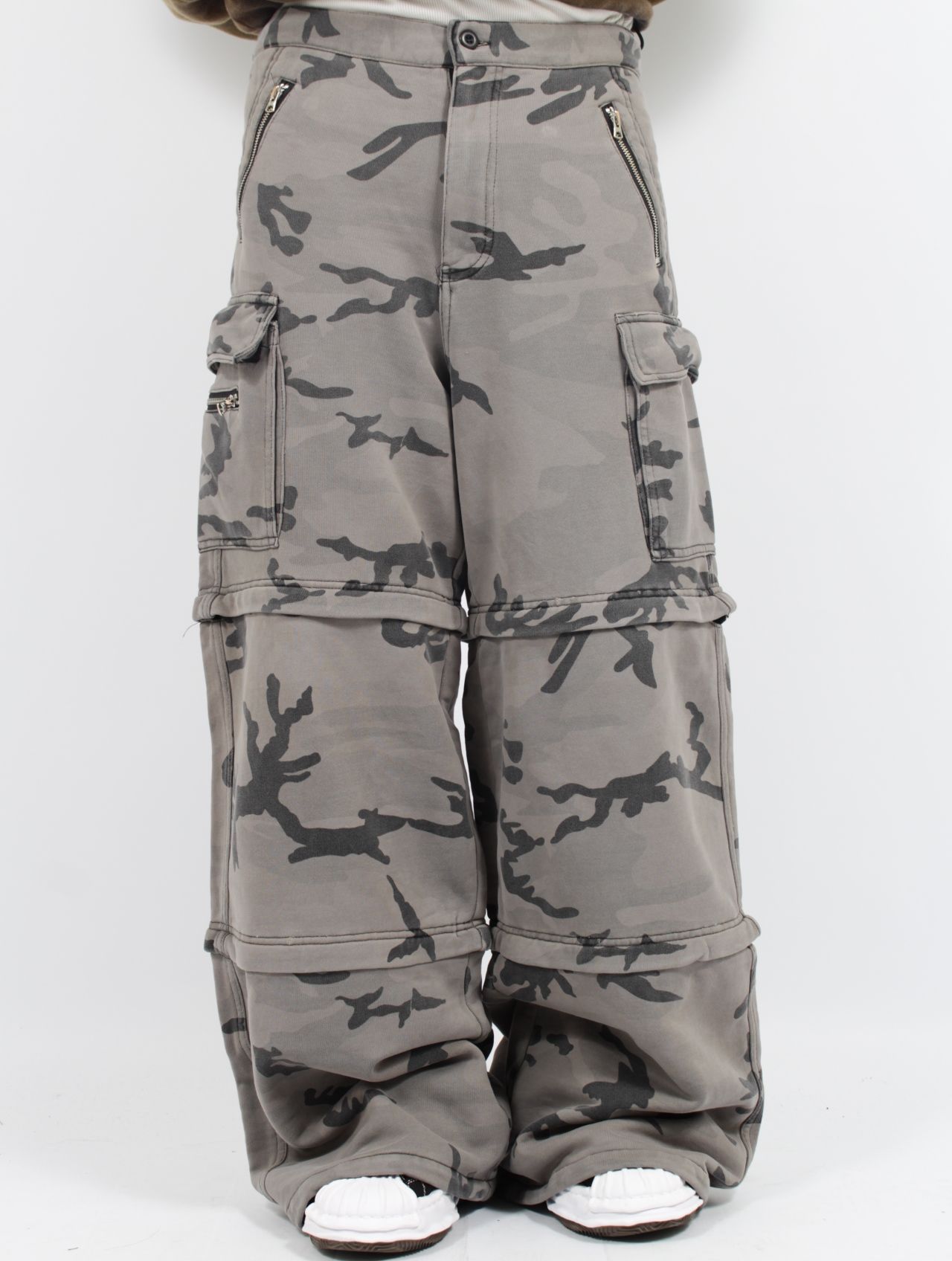 【25SS】カモ ラージ フィット スウェット トラウザー パンツ / CAMO LARGE FIT TROUSER / グリーンカモ