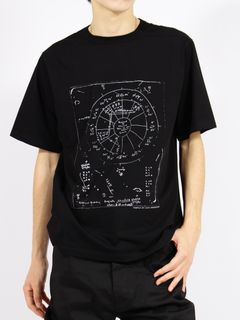 【26SS】ブラッド 半袖 プリント Tシャツ / BRAD T / ブラック×ミルク