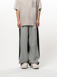 【26AW】コンバインド デニム × スウェット パンツ / COMBINED DENIM×SWEAT PT / インディゴ