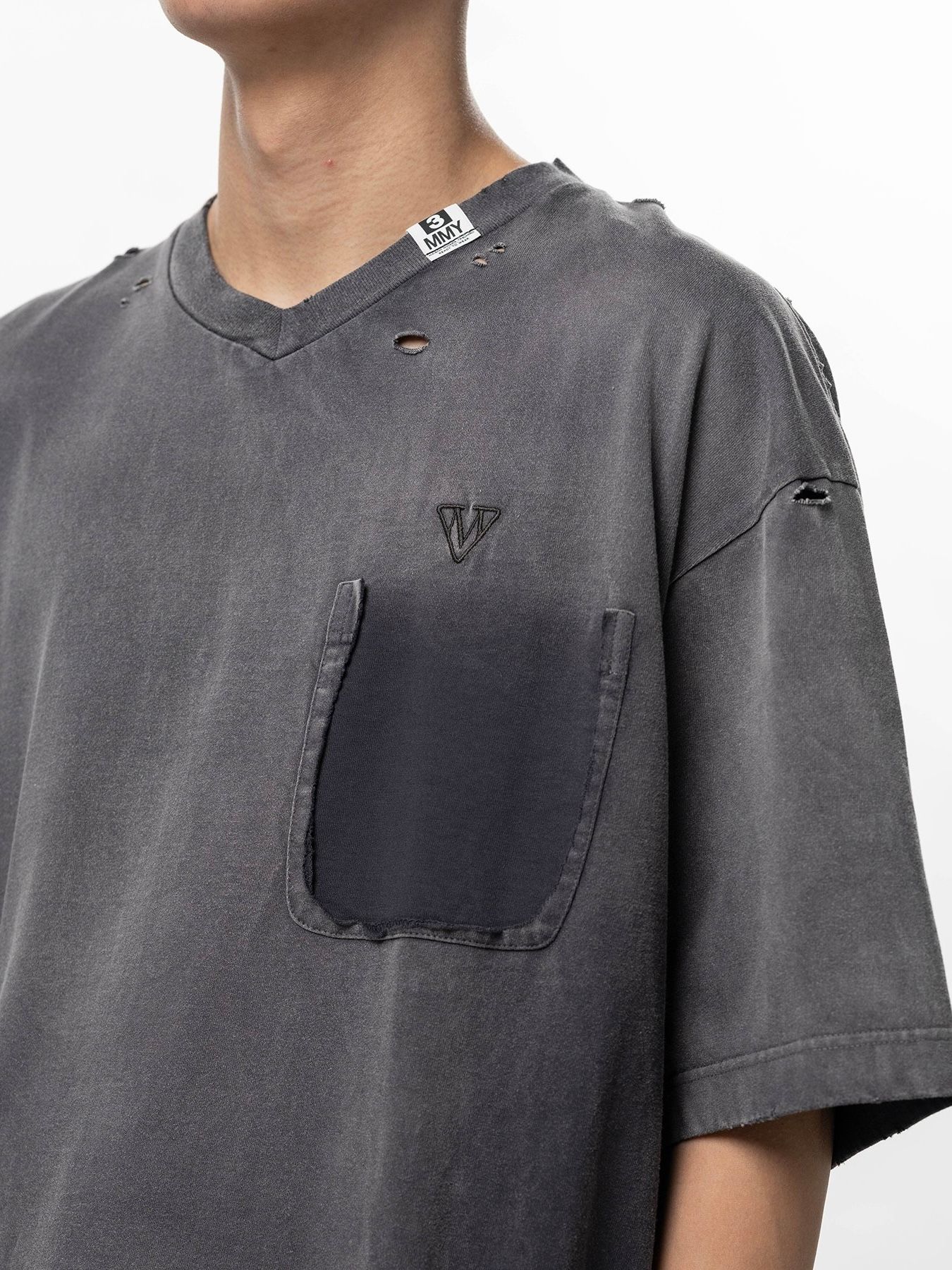 【26SS】サンフェード Vネック Tシャツ / SUN FADED V NECK TEE / ブラック