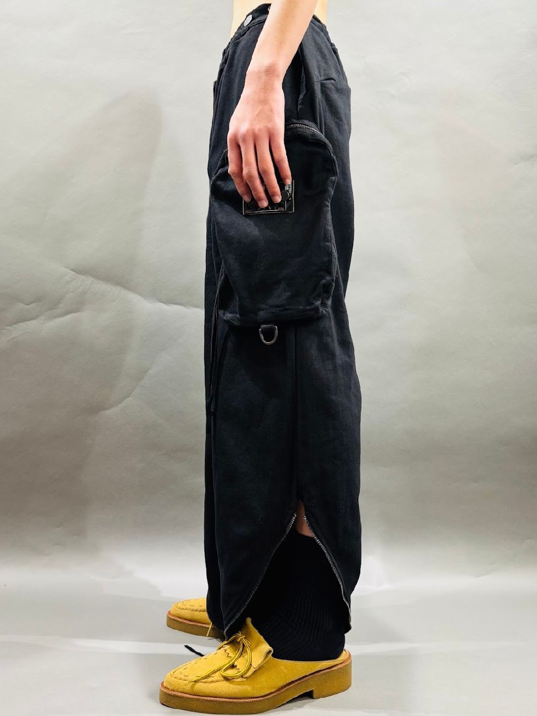 【25AW】パラシュート カーゴ トラウザーズ / PARACHUTE CARGO TROUSERS / ブラック