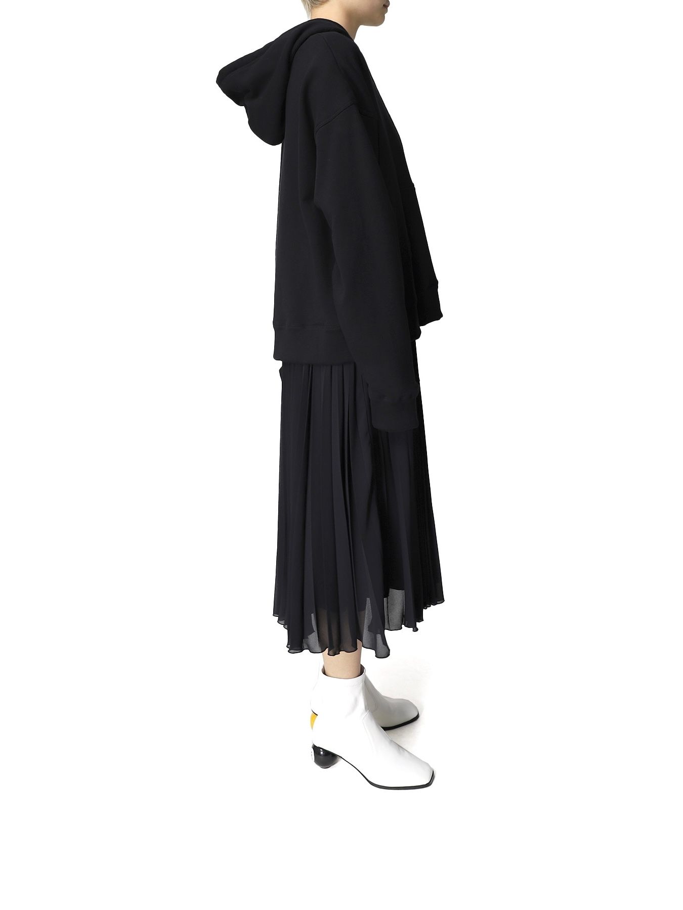 Maison MIHARA YASUHIRO - プリーツスカート つなぎパーカードレス 
