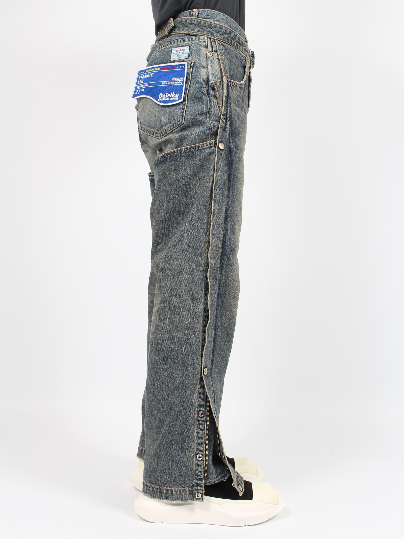 DAIRIKU 【24SS】チャップス デニム パンツ / "CHAPS" DENIM PANTS / ブラック STORY