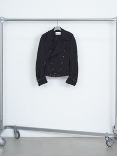 アノマラス ショート トレンチ コート / ANOMALOUS SHORT TRENCH COAT / ブラック