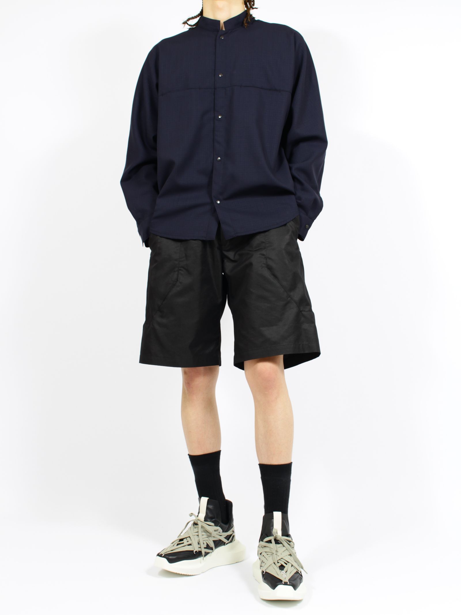 【26SS】シャンブレー 6 ポケット パネル ショーツ ショートパンツ / Chambray 6 Pocket Panel Shorts / ブラック