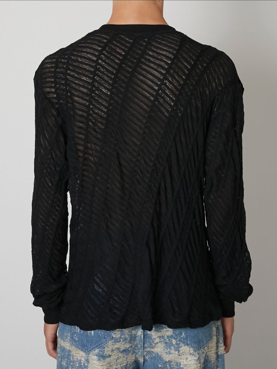 【27SS】ロングスリーブ Tシャツ ジャージトップ シャツ / LONG SLEEVE T-SHIRT / ブラック