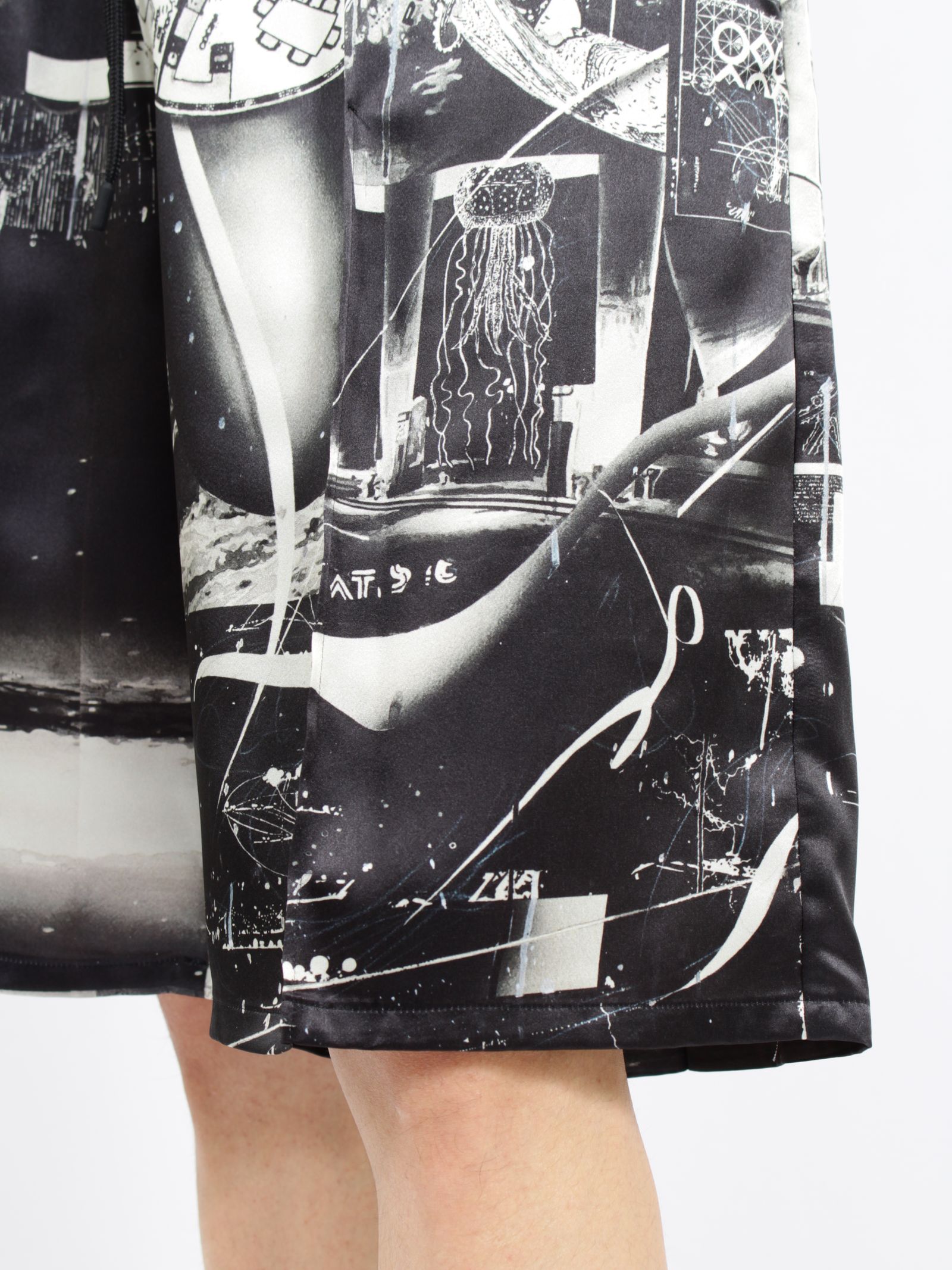 【26SS】佃弘樹 グラフィック パンツ / × HIROKI TSUKUDA GRAPHIC PANTS / ブラック