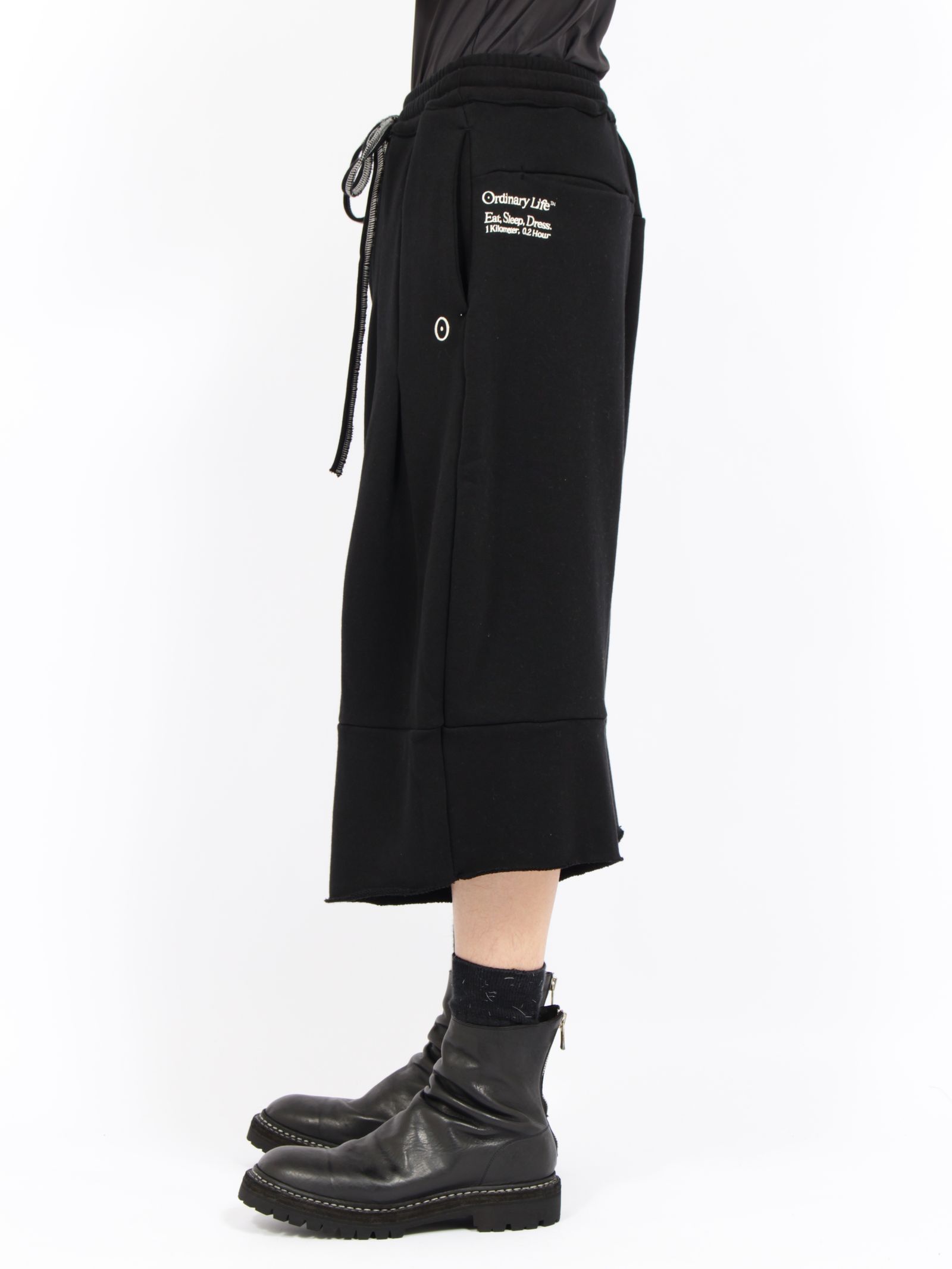 【定番】オーディナリー ホーム バギー ショーツ スウェットパンツ / ORDINARY HOME BAGGY SHORTS / ブラック