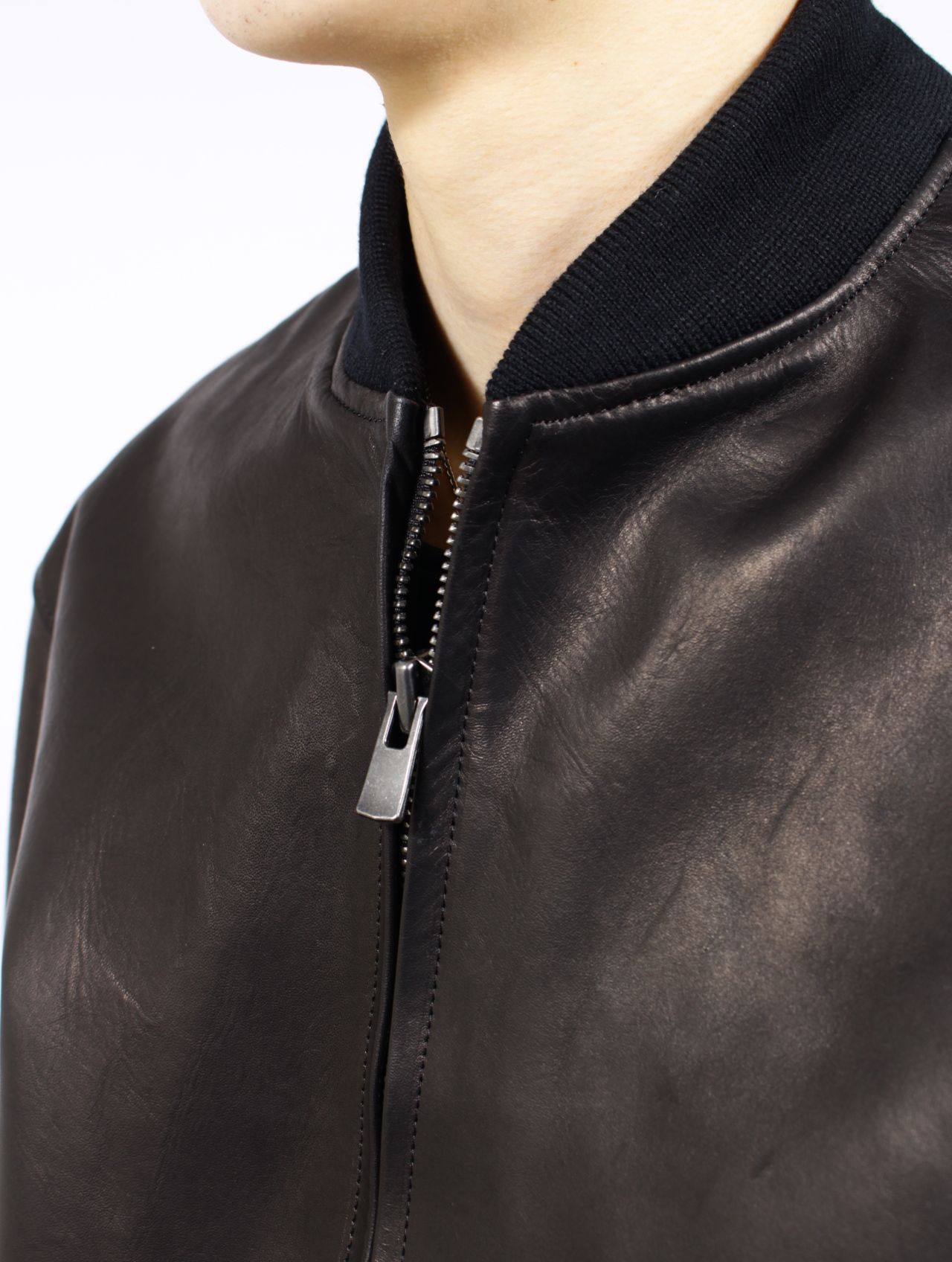 【26SS】レザー ジャケット / LEATHER JKT / ブラック