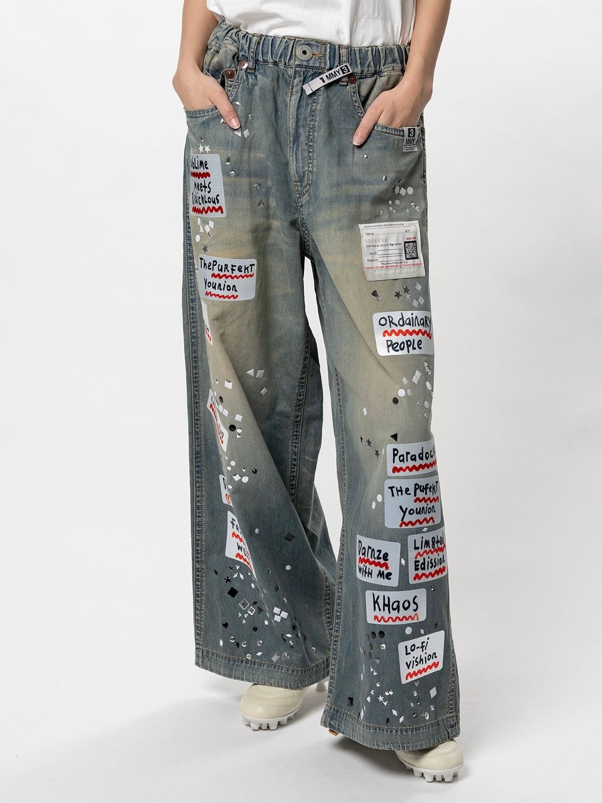 【26SS】デニム ステッカー パンツ / DENIM STICKER PANTS / インディゴ