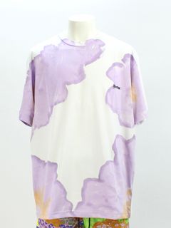 ランダムペイント Tシャツ / WATERCOLOR PAINT T-SHIRT / ホワイト × マルチ