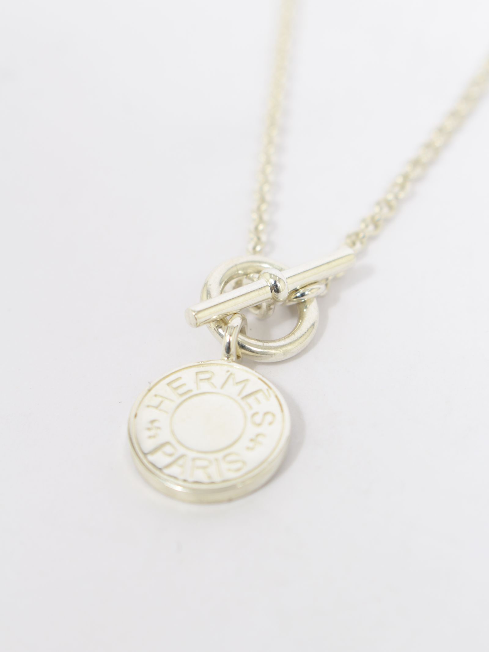 【HERMES VINTAGE】セリエ ネックレス  アミュレット / SELLIER NECKLACE / シルバー