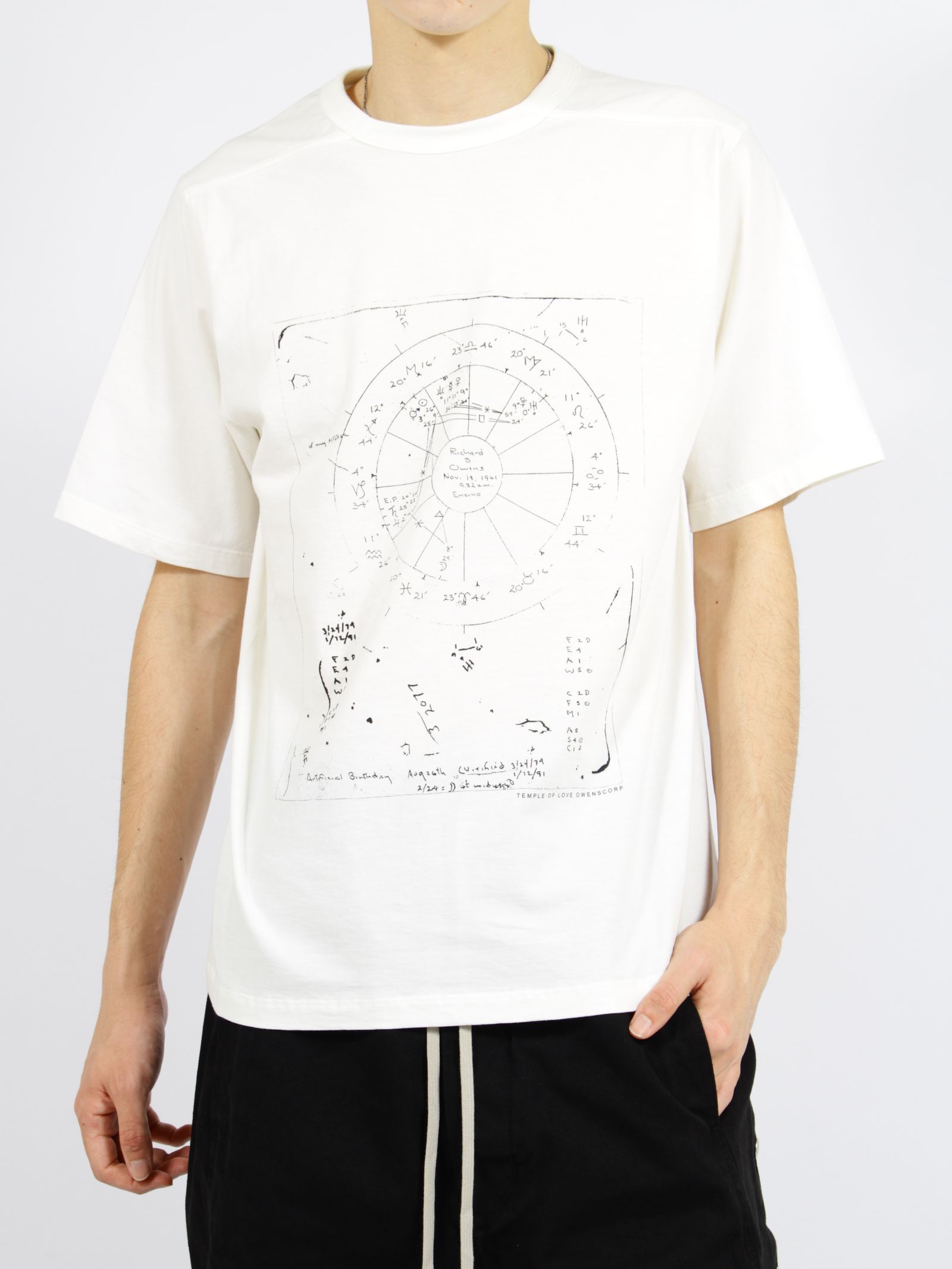 【26SS】ブラッド 半袖 プリント Tシャツ / BRAD T / ミルク×ブラック