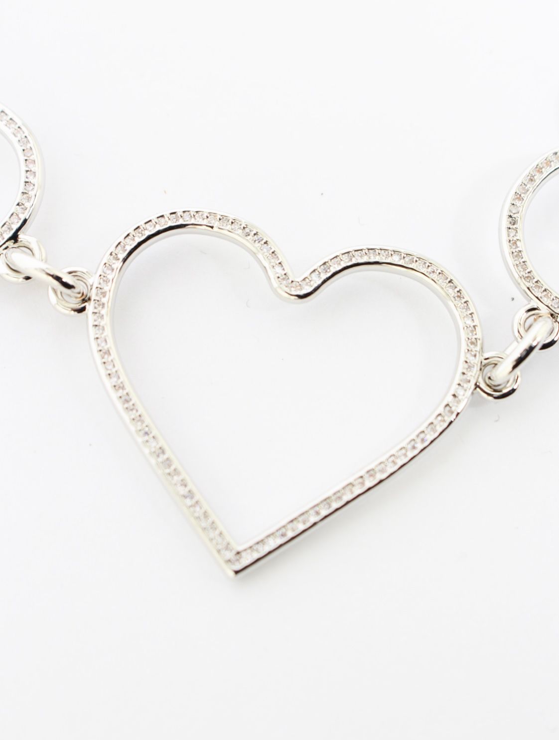 【26SS】ゴールド ハート メガ ネックレス / GOLD HEART MEGA NECKLACE / シルバー