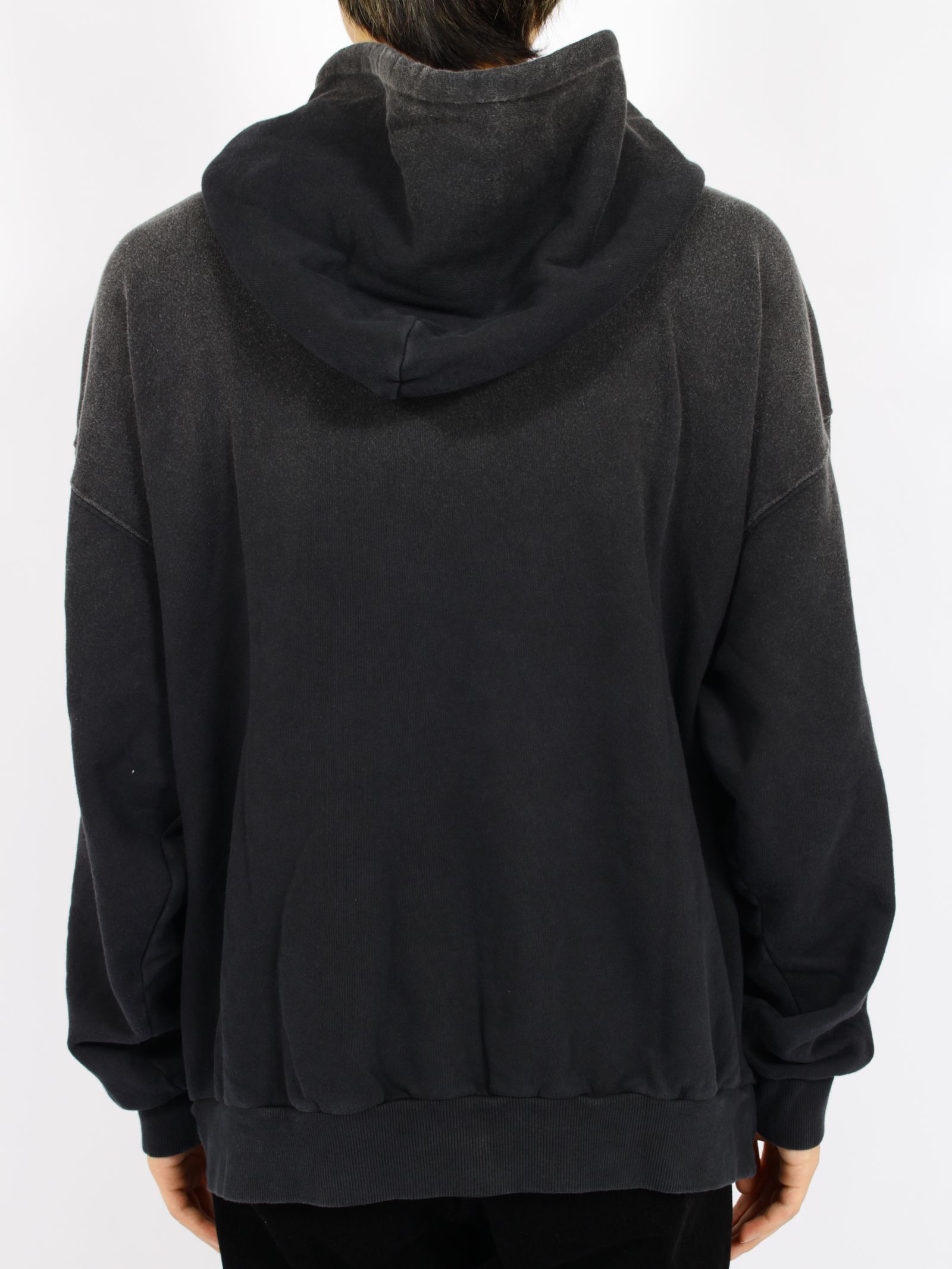 【 13日の金曜日 コラボ】ヴィンテージ エフェクト フーディー パーカー / x FRIDAY THE 13TH VINTAGE EFFECT HOODIE / ブラック