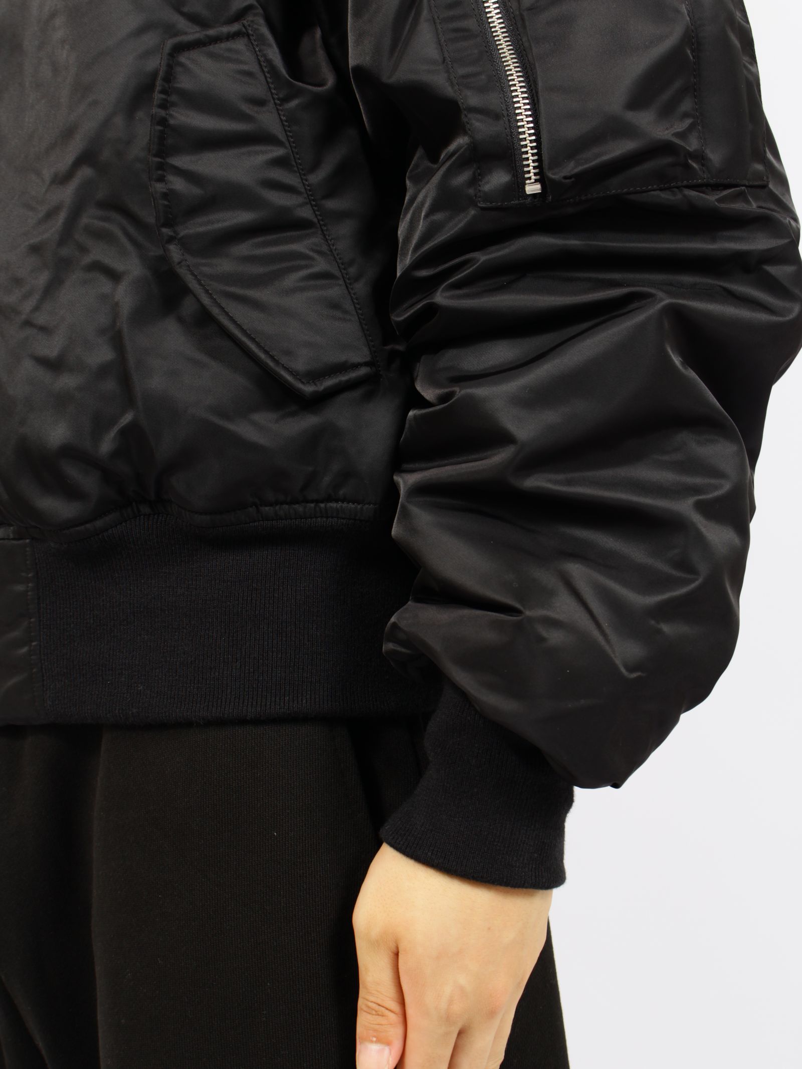 クロップド ブロード ボンバー / CROPPED BROAD BOMBER / OIL(ブラック)