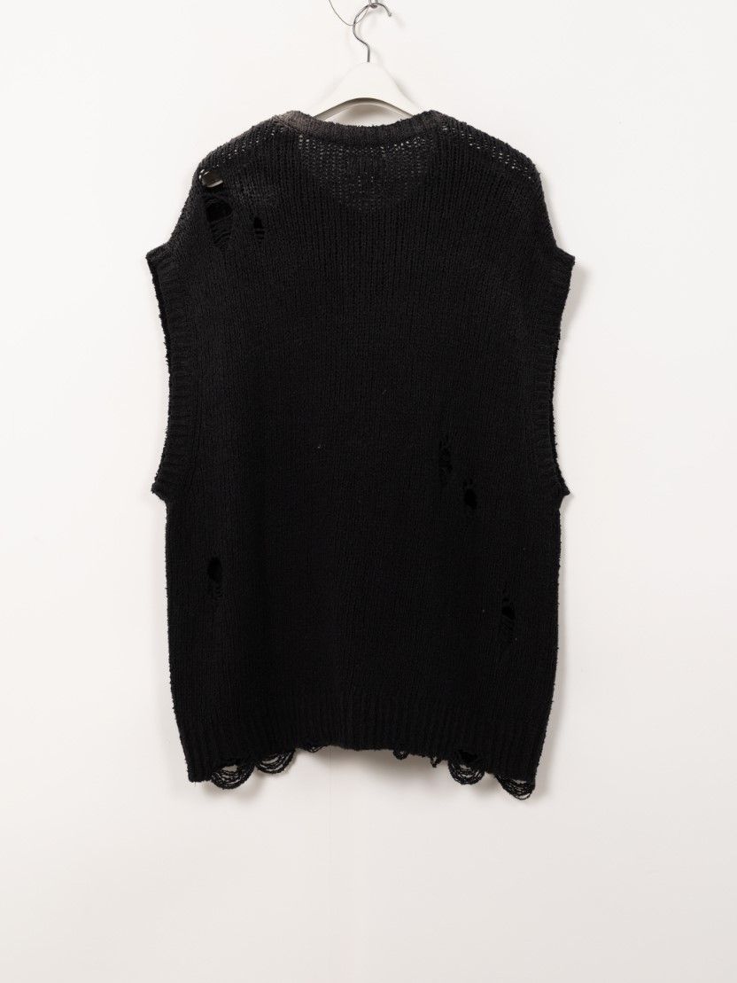 【25SS】サンフェード ニットベスト / SUN-FADED KNIT VEST / ブラック