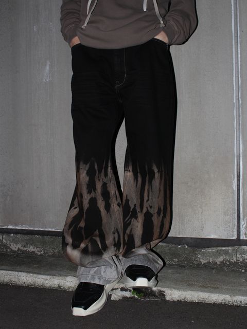 Rick Owens , DRKSHDWを用いたモードストリートコーデ
