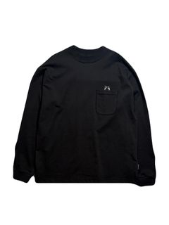 【26AW】 ポケット ロングスリーブ Tシャツ / POCKET L/S T / ブラック