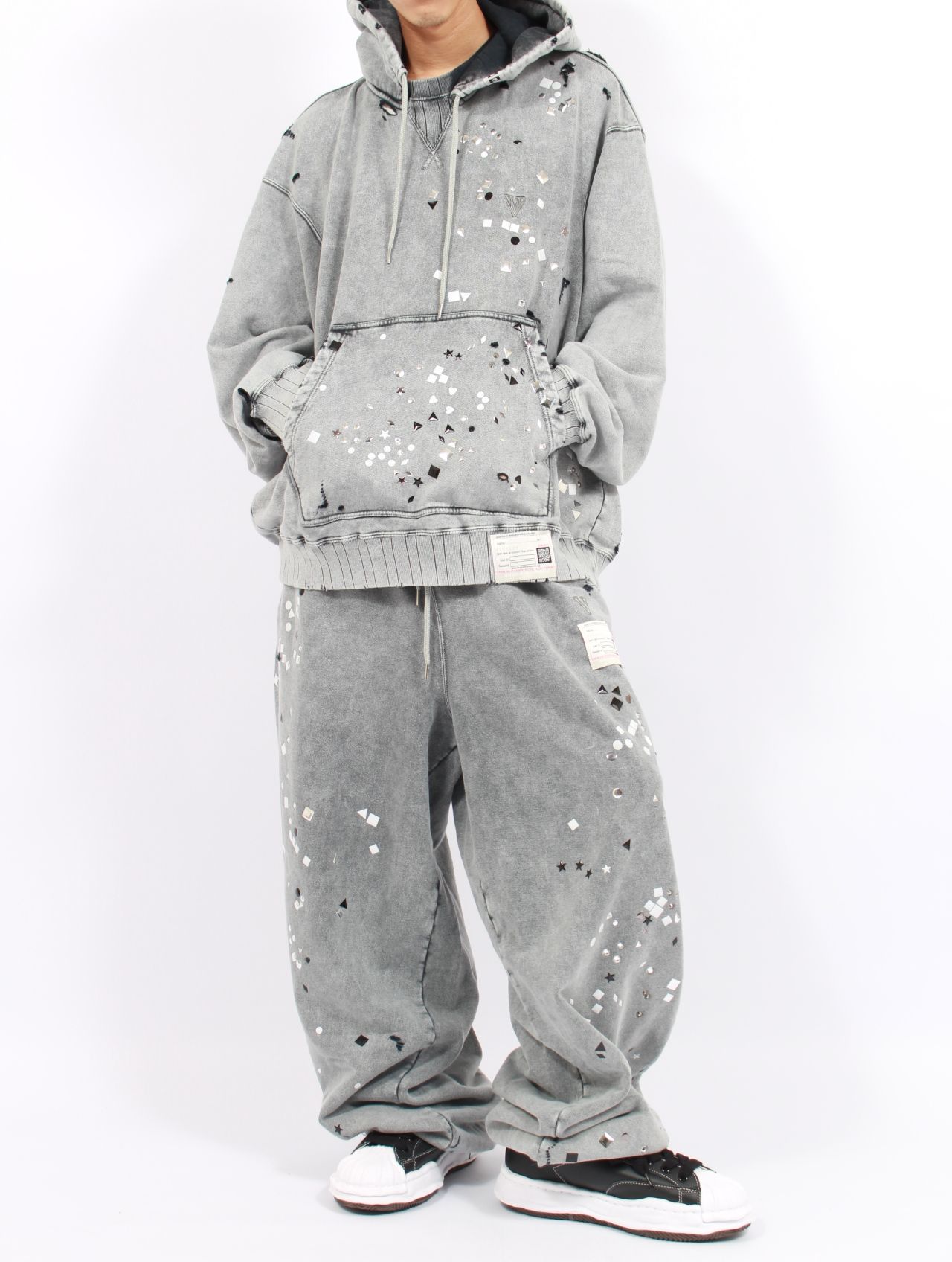 【25AW】エンブリッシュ ブリーチ パンツ / EMBELLISH BLEACH PT / グレー