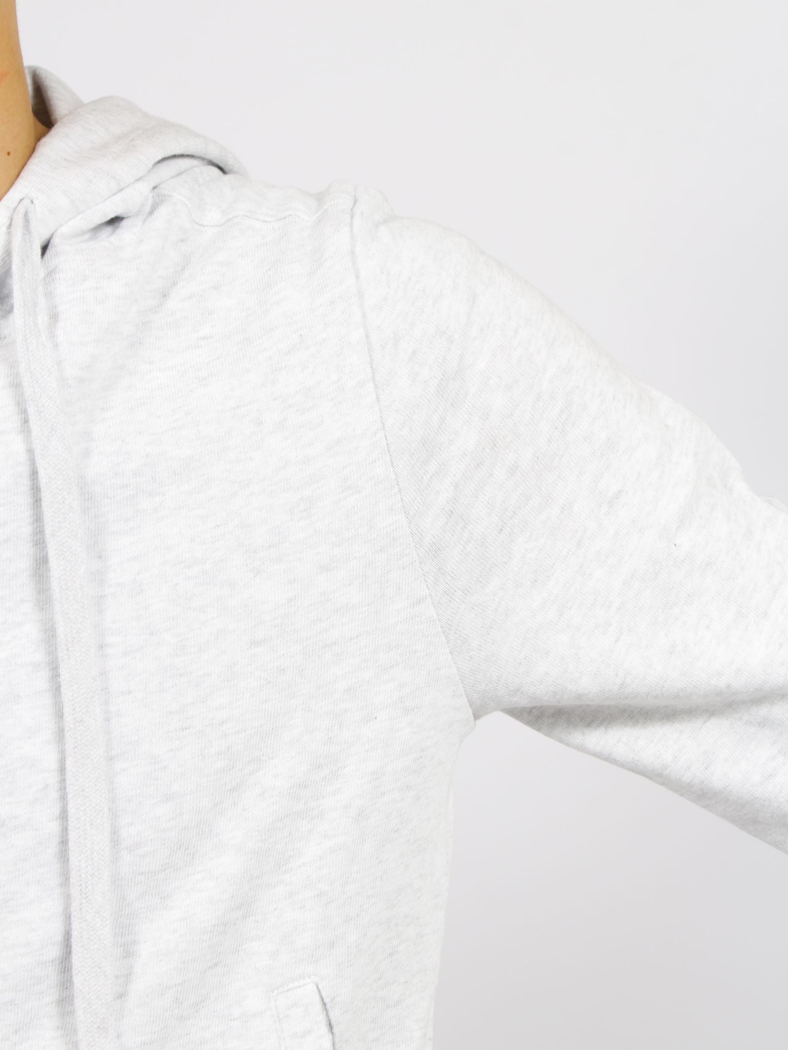 ライトウェイト クロップド ジップアップ フーディー パーカー / LIGHTWEIGHT CROPPED  ZIP UP / HEATHER GREY(グレー)