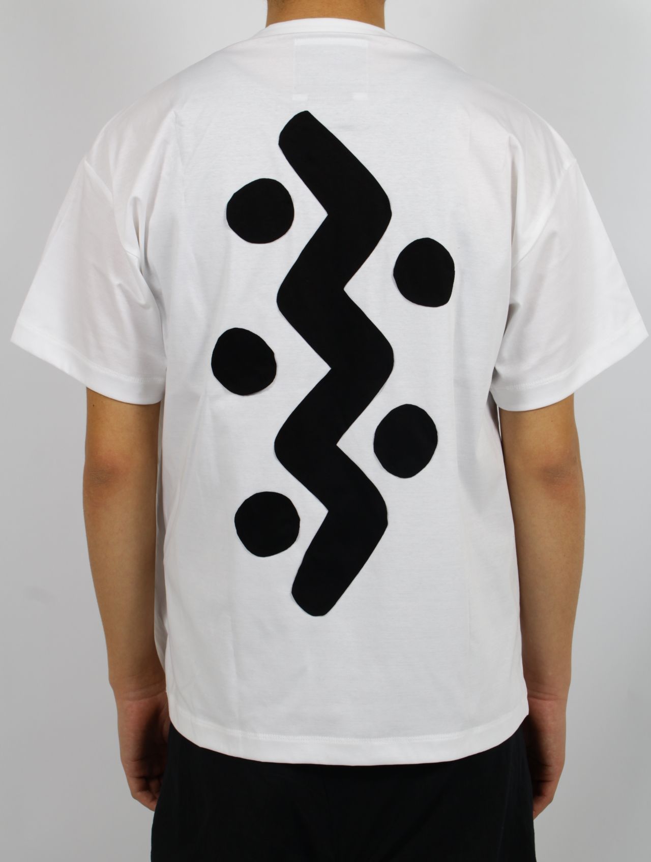 【25SS】パターン B パッチワーク ティー A 半袖 カットソー / PATTERN B-PATCHWORK TEE A / ホワイト×ブラック