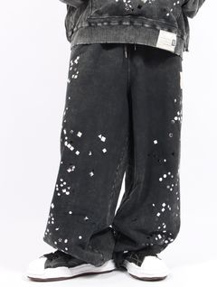 【25AW】エンブリッシュ ブリーチ パンツ / EMBELLISH BLEACH PT / ブラック