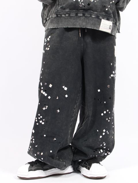 【25AW】エンブリッシュ ブリーチ パンツ / EMBELLISH BLEACH PT / ブラック