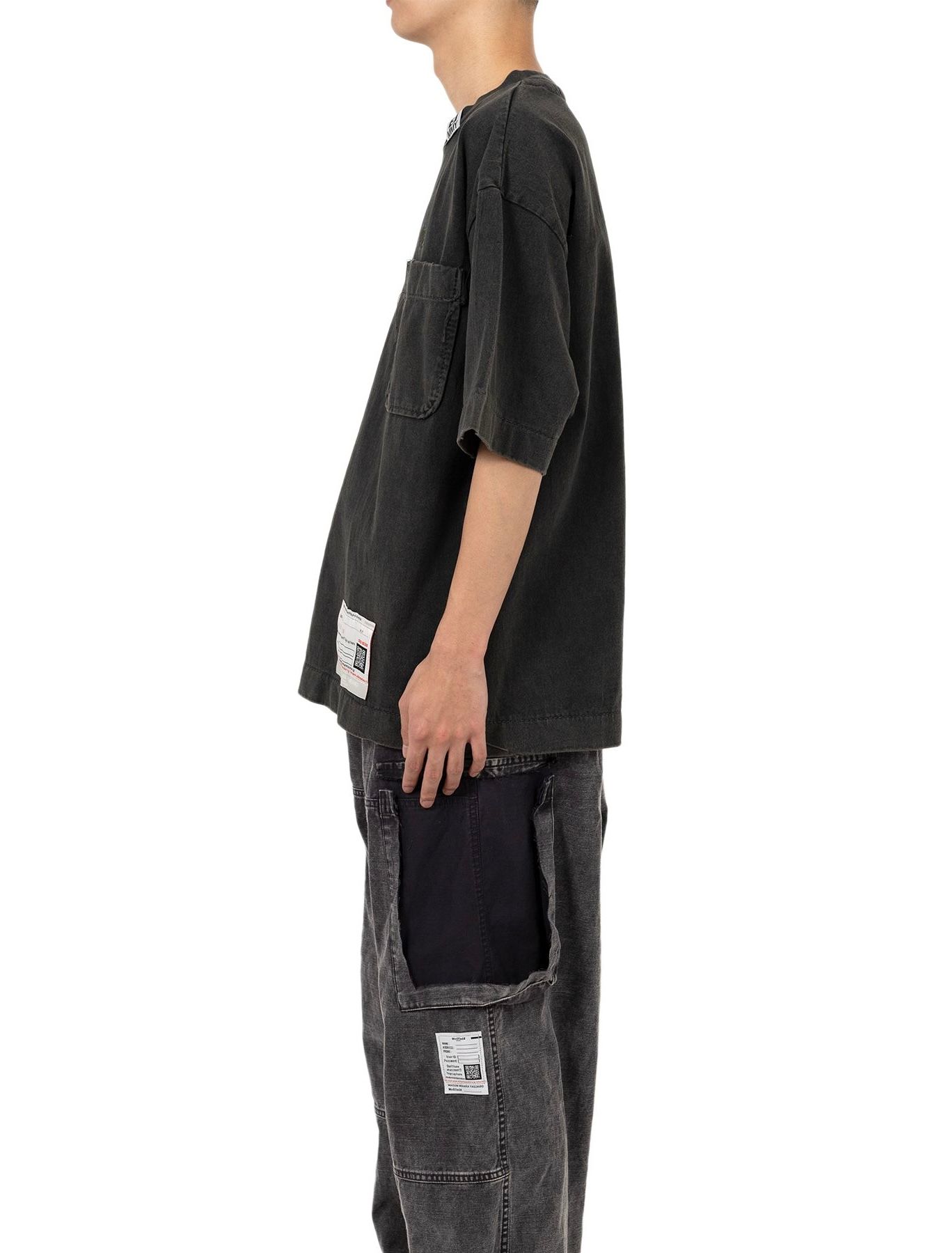 【25SS】アマチュア ソーン ライク ポケット 半袖 Tシャツ / AMATEUR SEWN LIKE TEE / ブラック