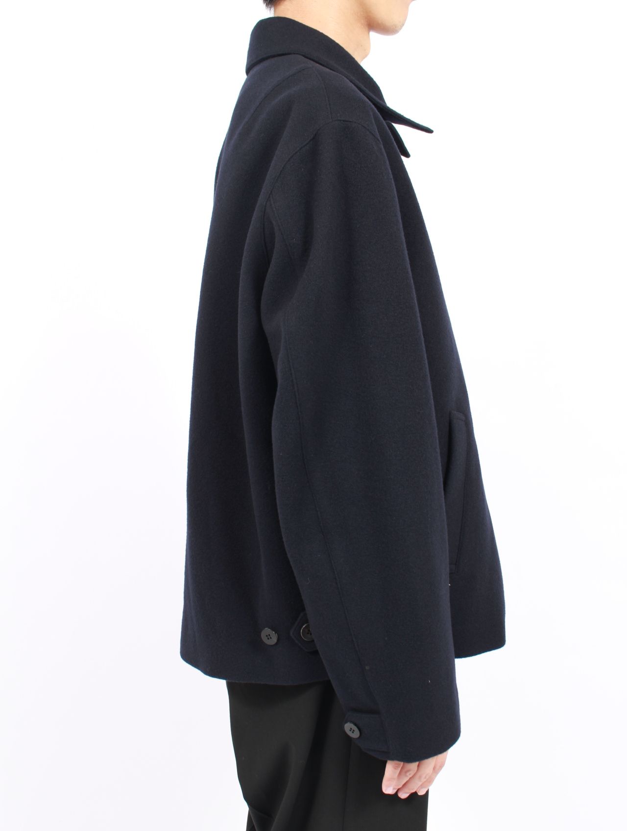 【25AW】ゼン モッサー ウール ブルゾン / ZEN MOSSER WOOL BLOUSON / ダークネイビー
